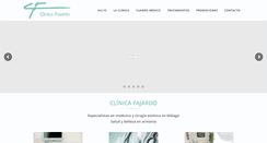 Desktop Screenshot of clinicafajardo.es